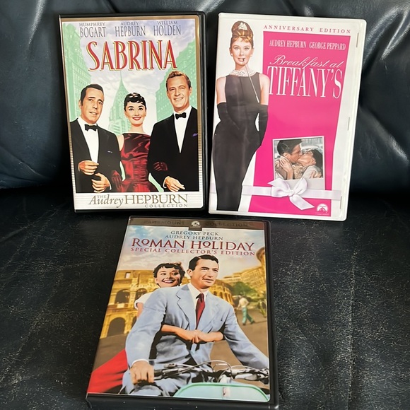 Audrey Hepburn Other - The Audrey Hepburn 3 DVD collection Sabrina Breakfast at Tiffany’s Roman Holiday